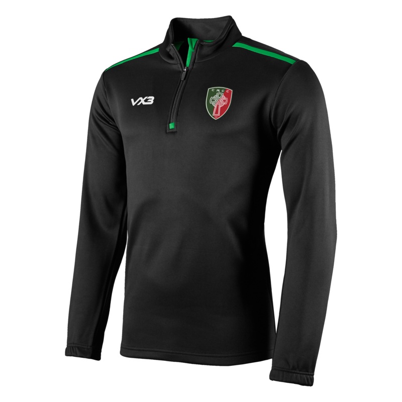 CRCC Fortis Half Zip Sweat Black/Emerald