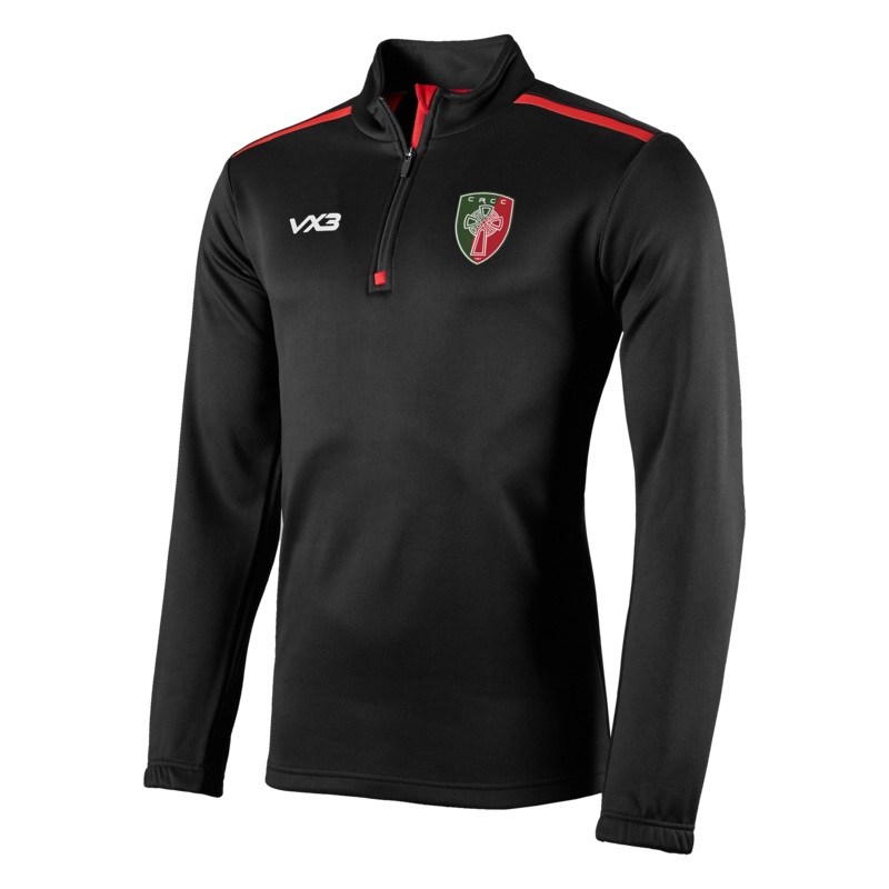 CRCC Fortis Half Zip Sweat Black/Red