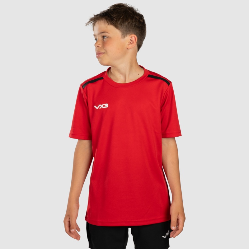 Fortis Youth Tee Red/Black