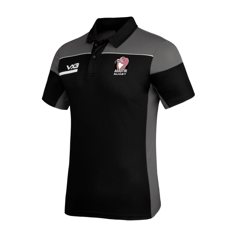 RAF Akrotiri Rugby Opus Polo - Black Grey