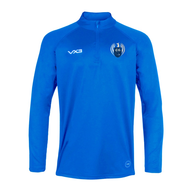 Cam Gears Table Tennis Club Royal Primus Quarter Zip