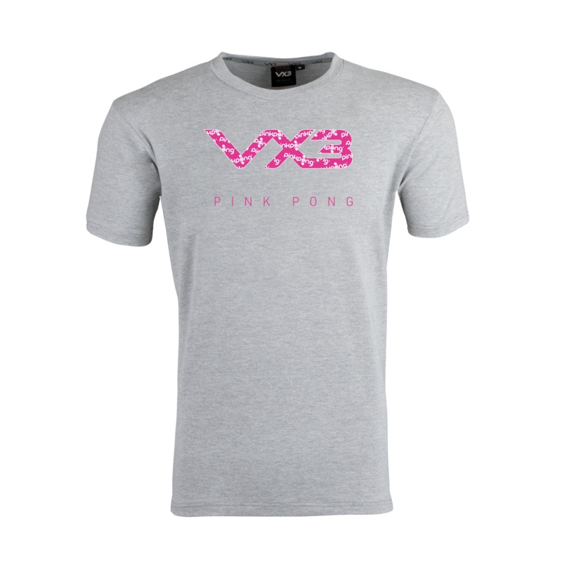 Pink Pong Marl Grey Invicta Club Tee