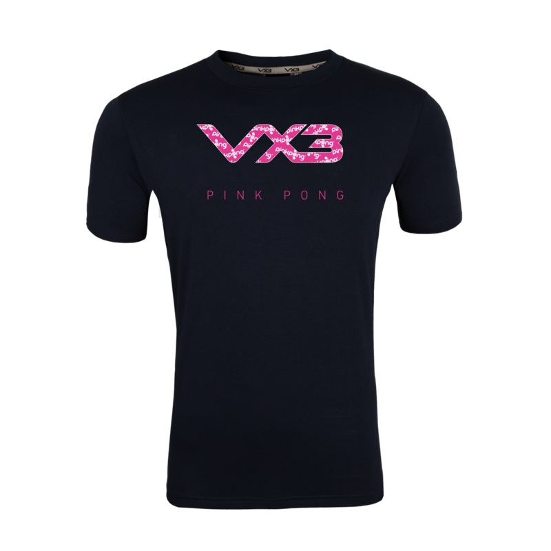 Pink Pong Navy Invicta Club Tee