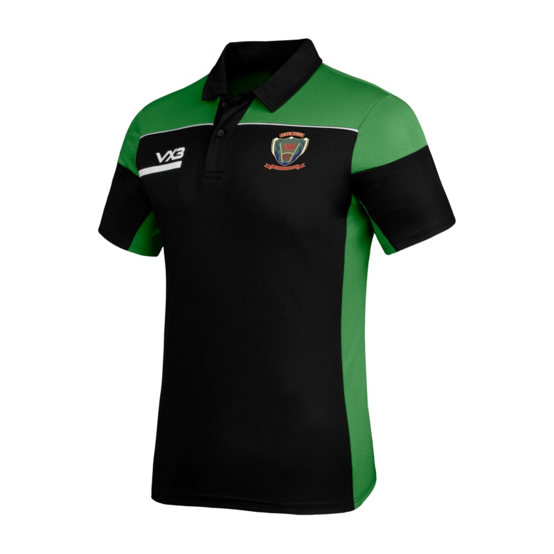 Cefn Coed RFC Opus Polo - Black Emerald