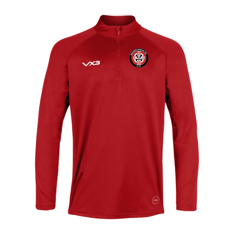 Machen Devils FC Primus Quarter Zip Red