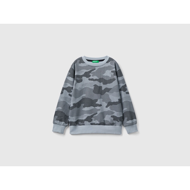 Gray Camouflage Sweatshirt