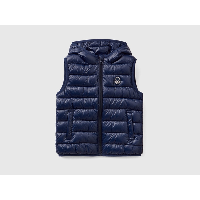 Padded Vest With Hood