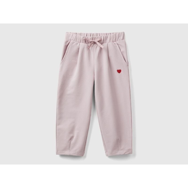 Slim Fit Joggers With Embroidery