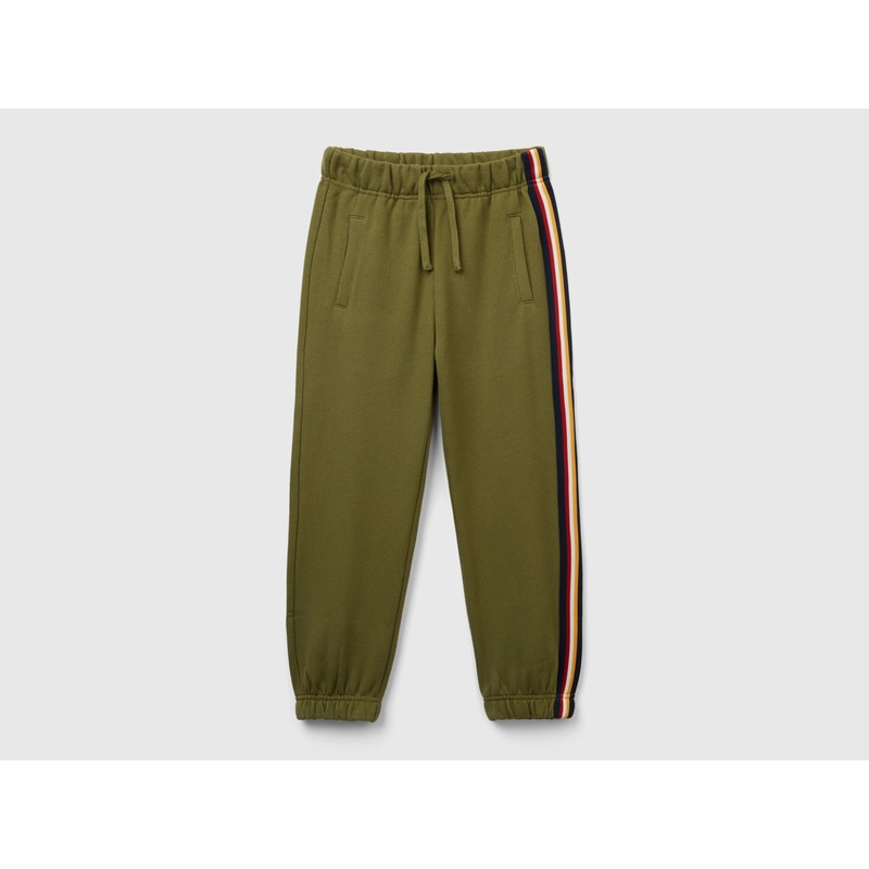 Sweat Joggers With Ribbed Band
