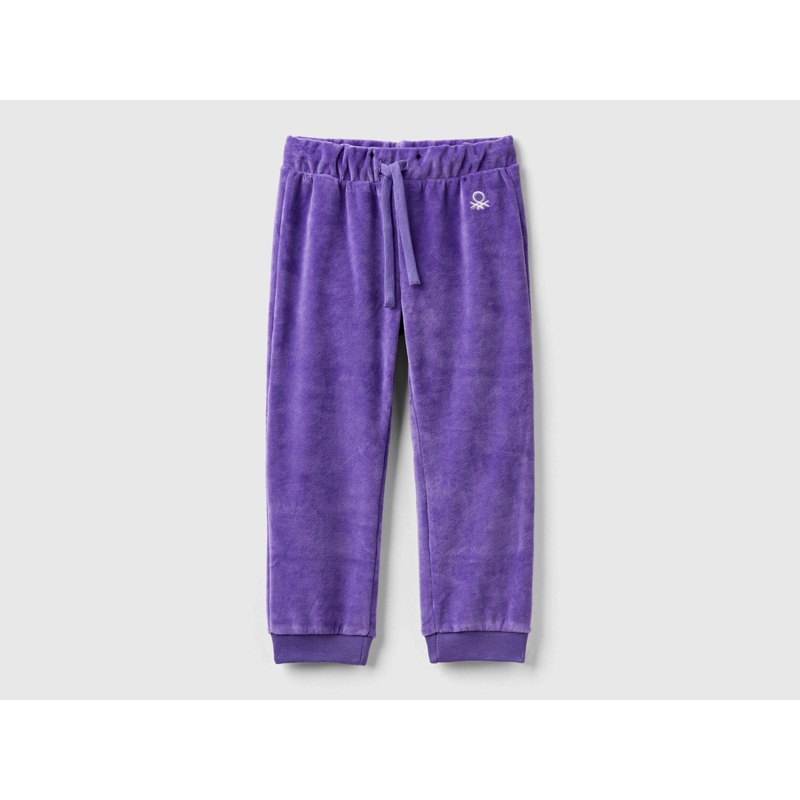 Chenille Trousers With Logo
