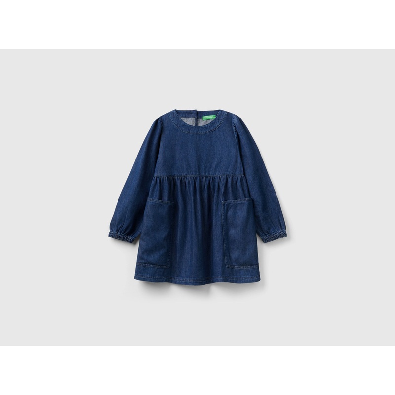 Denim Dress With Pockets