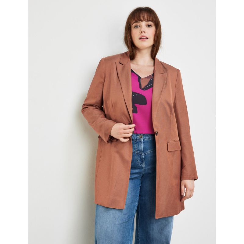 Finely Shimmering Long Blazer