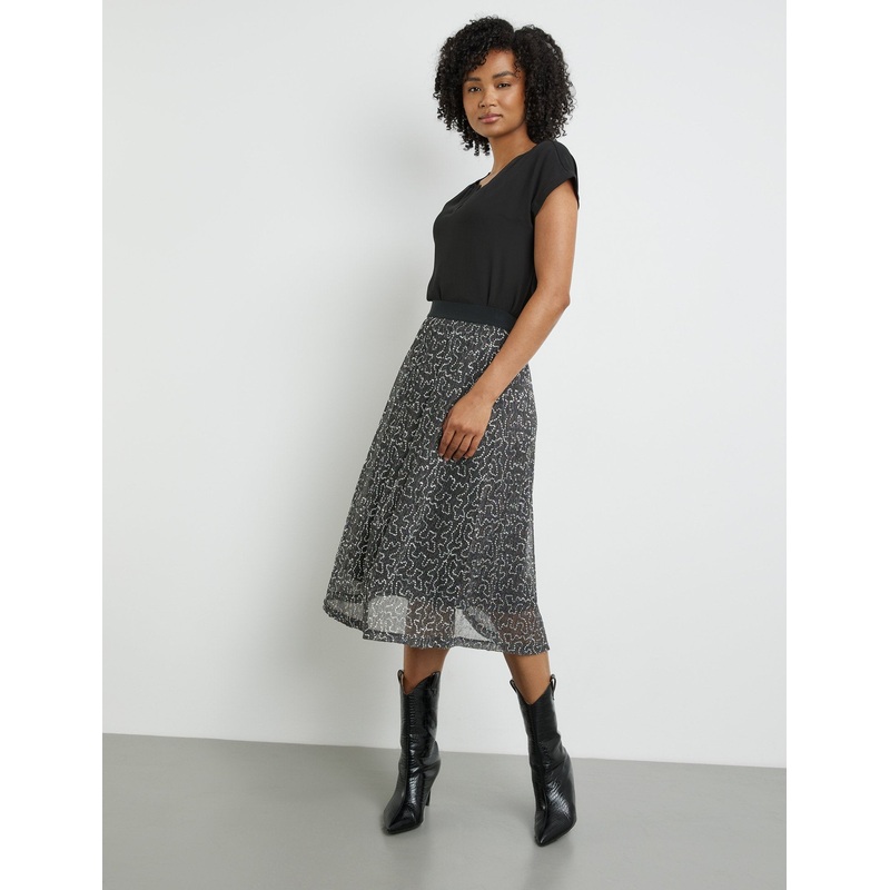 Midi Skirt With Sequin Embellishment