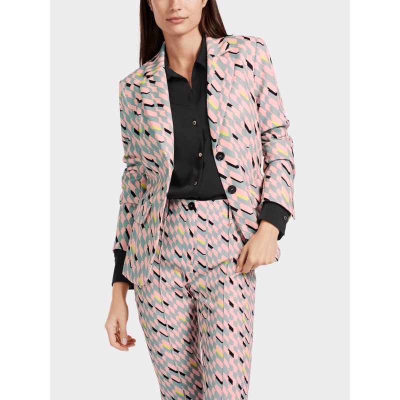 Multi-Color Printed Classic Blazer