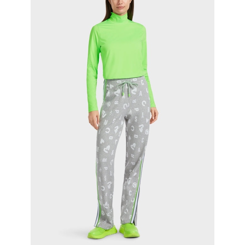 Patterned Sweatpants With Drawstring