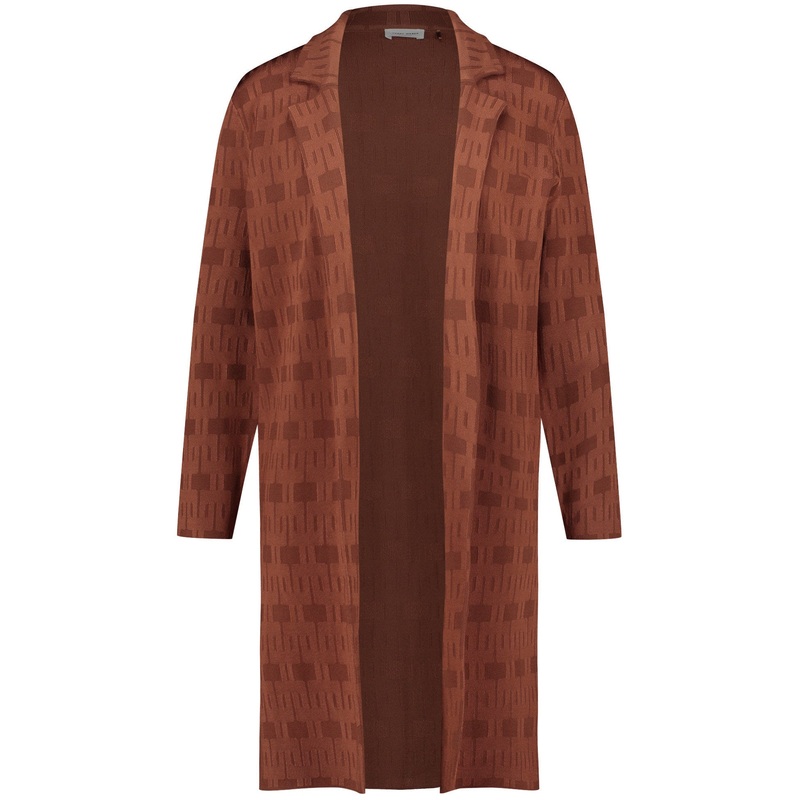 Red Coat In Viscose Blend
