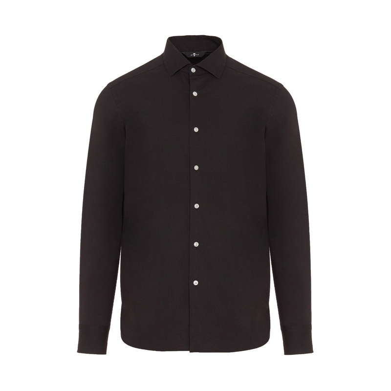 Cutaway Shirt Popeline Black