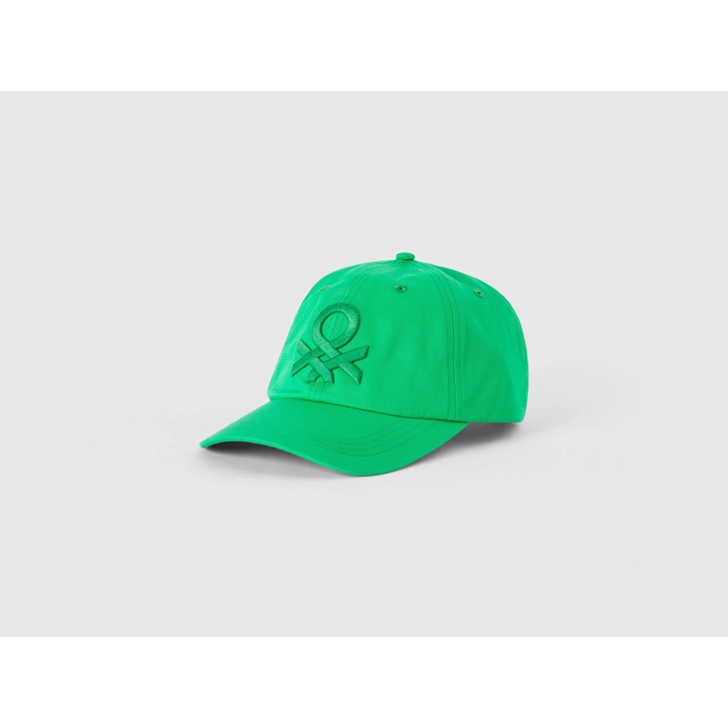 Green Baseball Cap With Maxi Logo