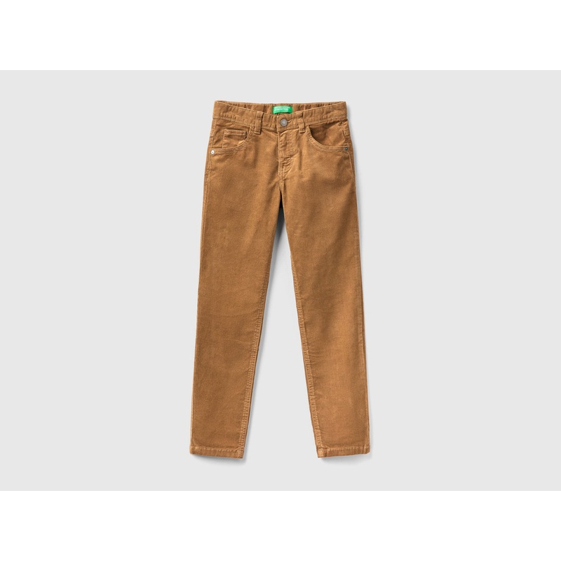 Slim Fit Stretch Corduroy Trousers