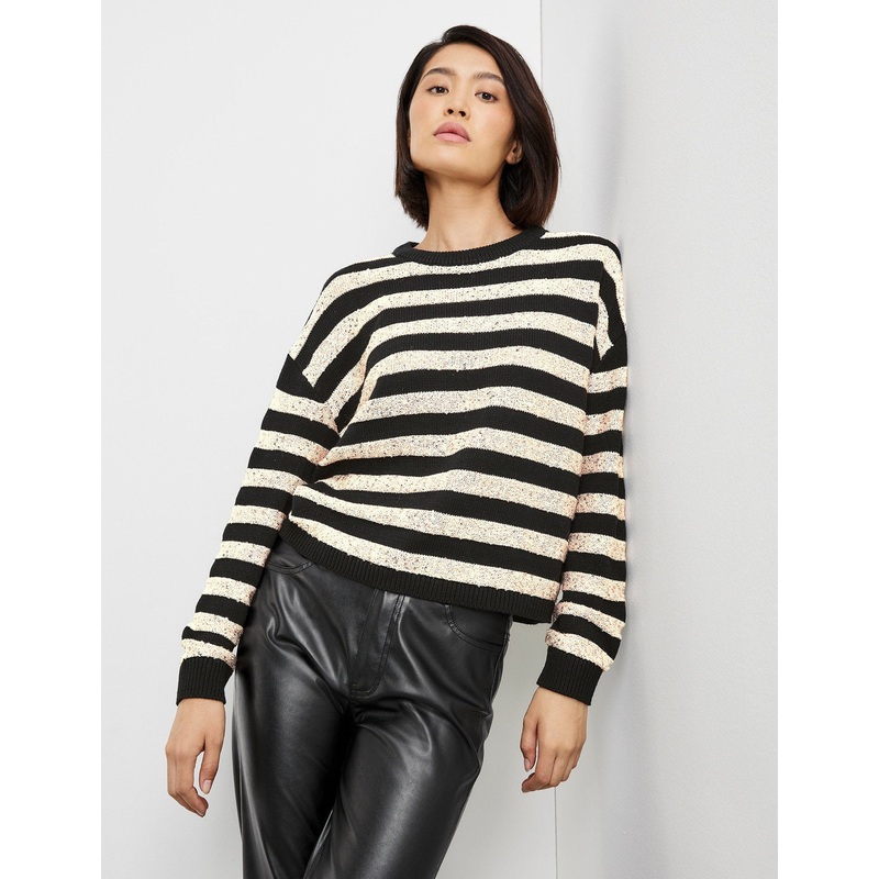 Striped Jumper With Sequin Embellishment