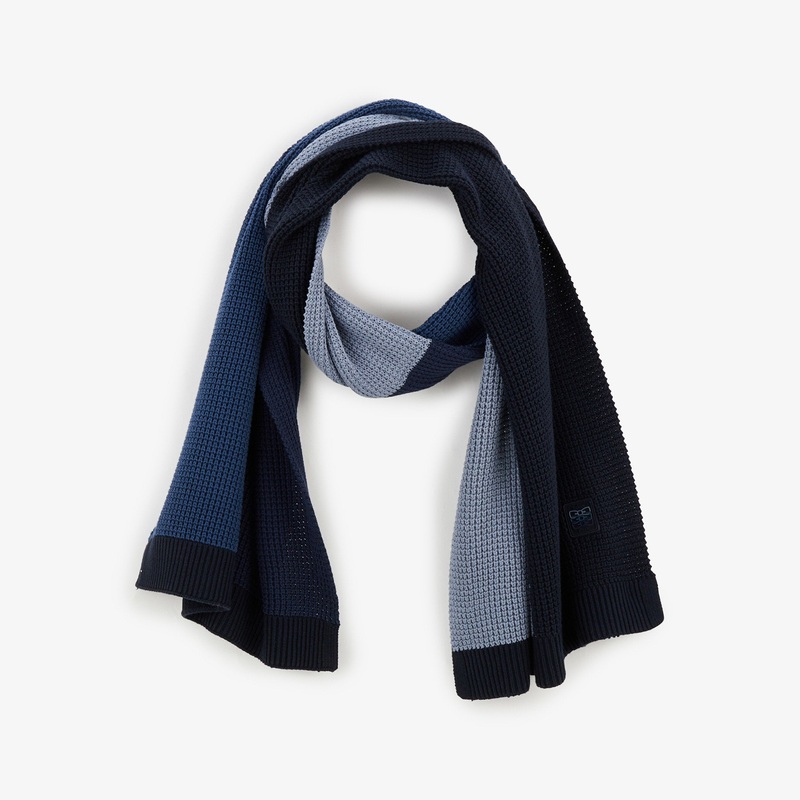 Blue Colourblock Scarf