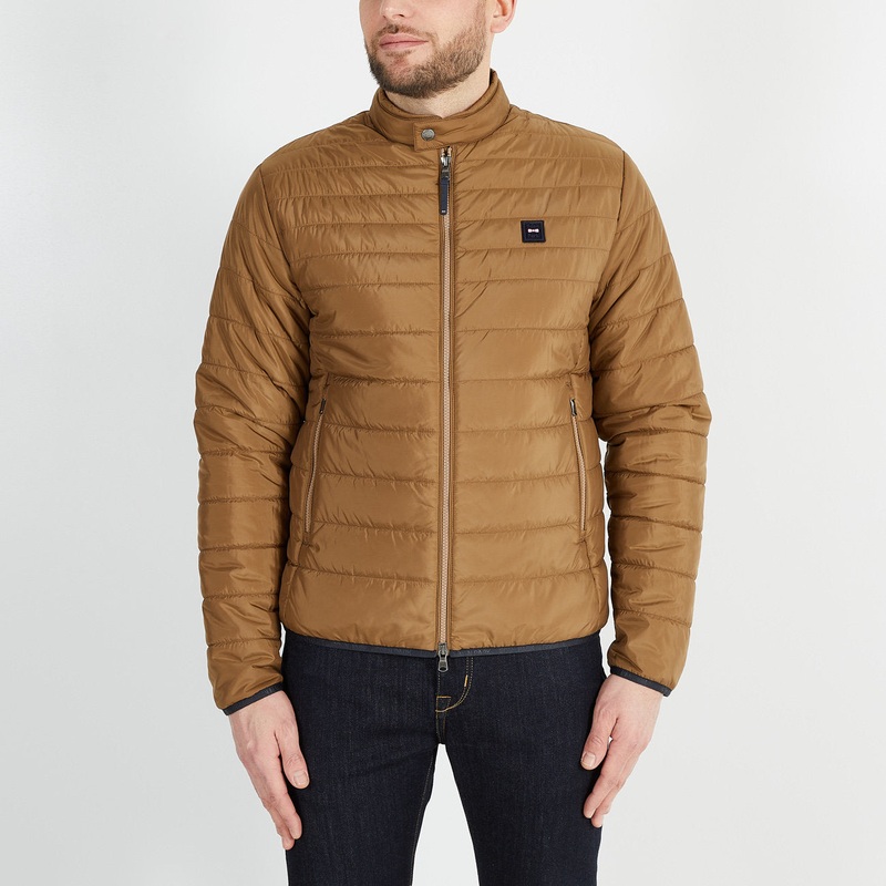 Brown Long-Sleeved Puffa Jacket