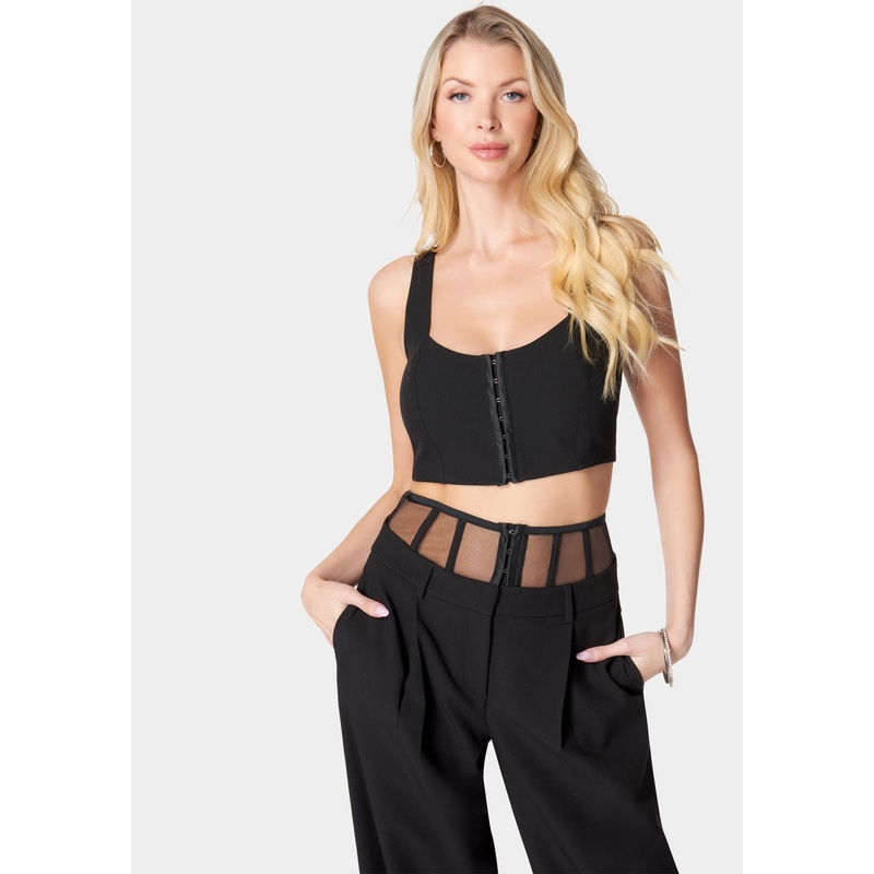 Hook & Eye Front Bustier Top