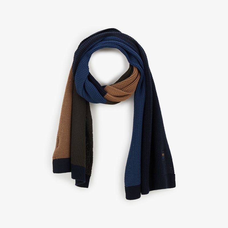Khaki Colourblock Scarf