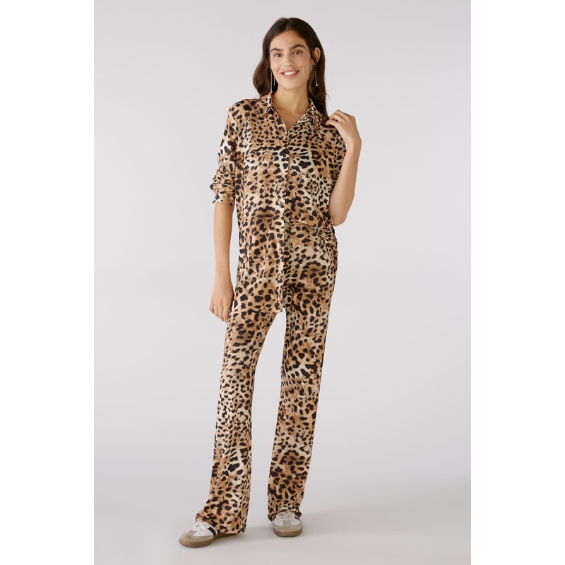 Marlene Trousers In Flowing Silky Touch Fabric