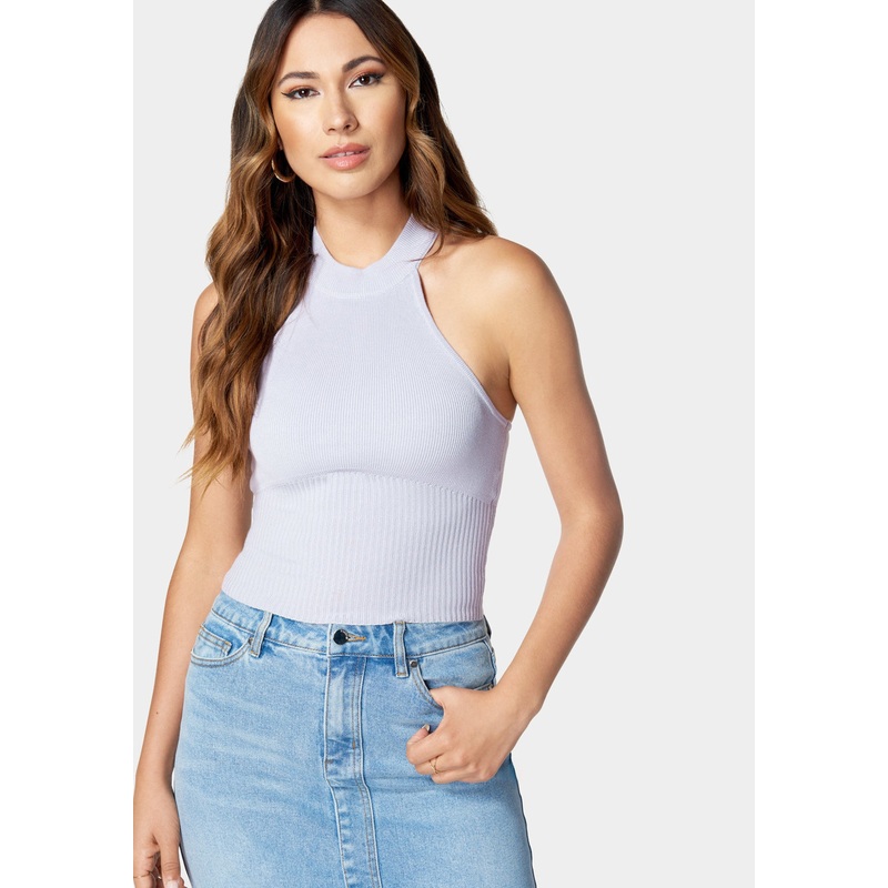 Mock Neck Halter Sweater