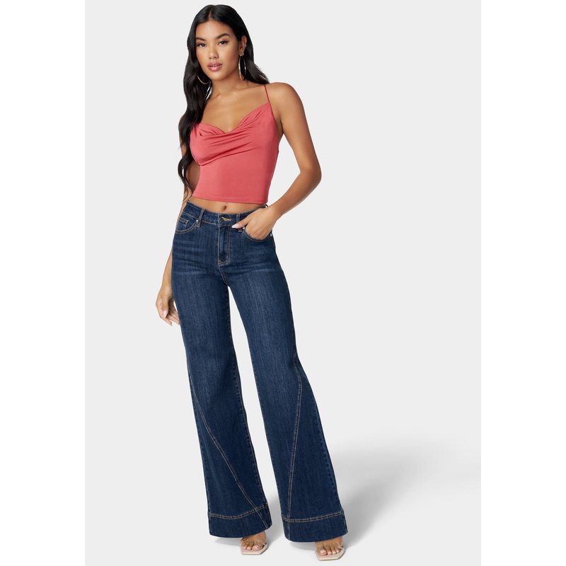 Natural Waist Wide Leg Jean