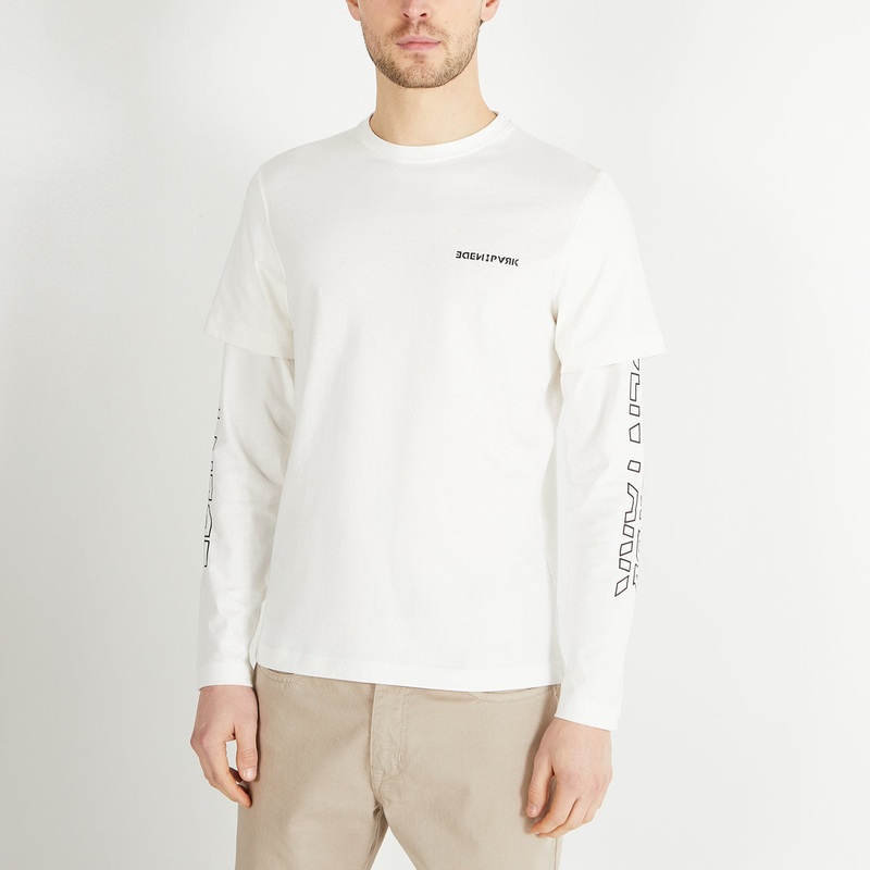 White Double-Sleeved T-Shirt