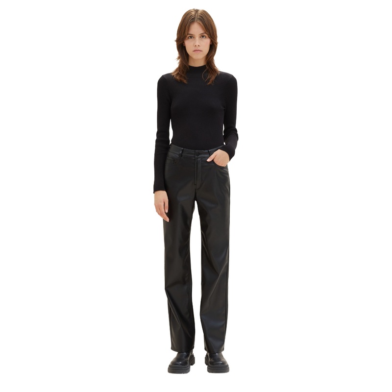 Faux Leather Dress Trousers