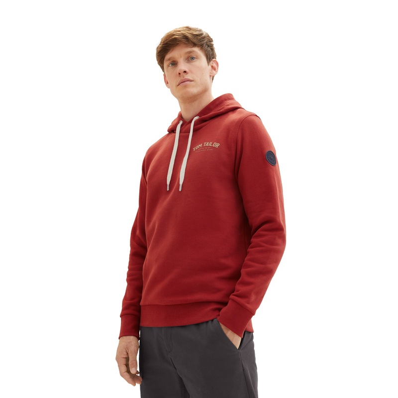 Logo Hoodie With White Drawstrings