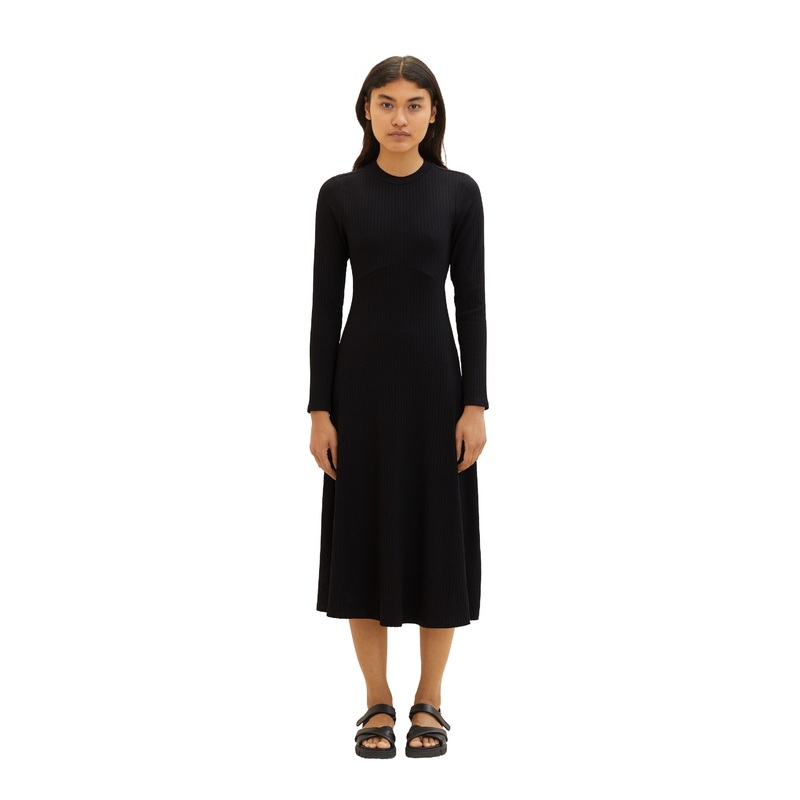 Long Sleeve Midi Dress With Back Cut-Out