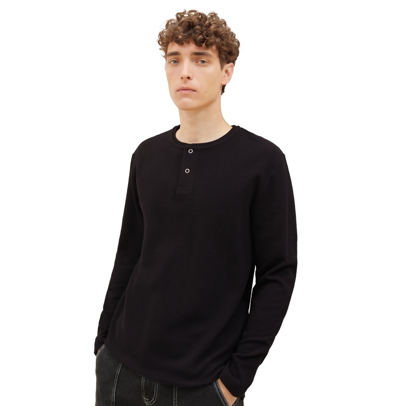 Structured Henley Shirt