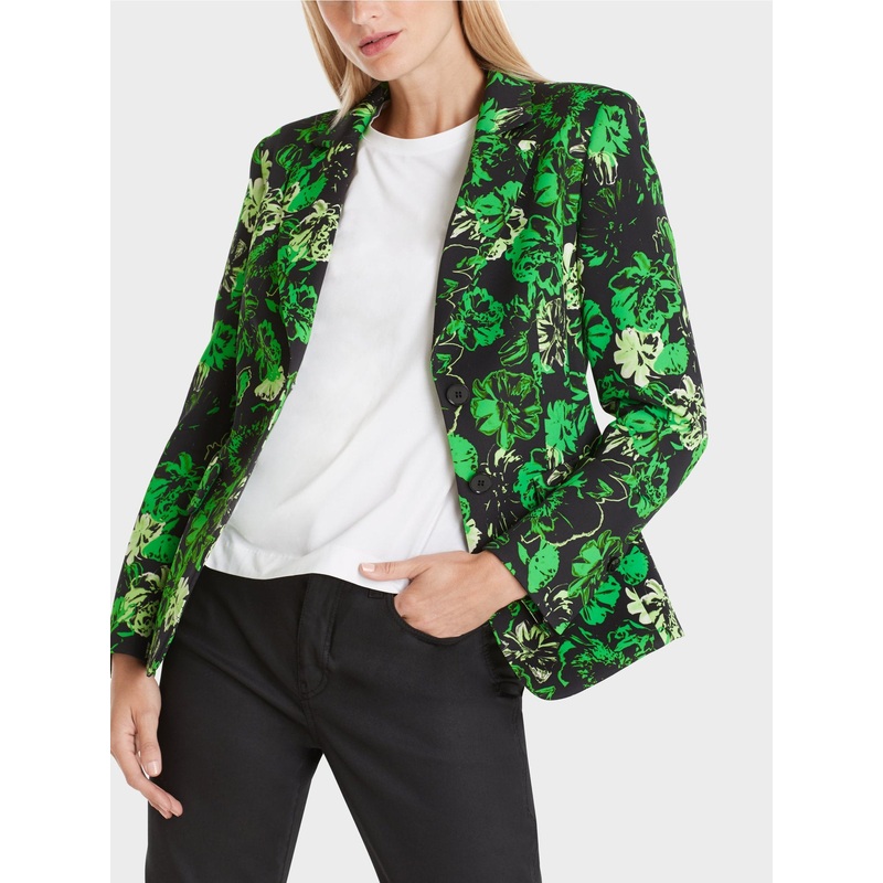 Blazer With Flower Print