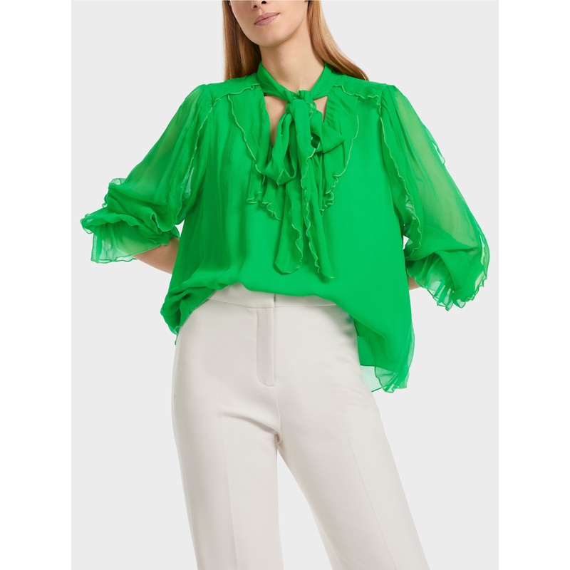 Crinkle Chiffon Blouse