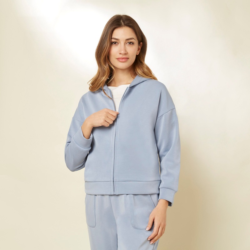 Powder Blue Hooded Sweatshirt