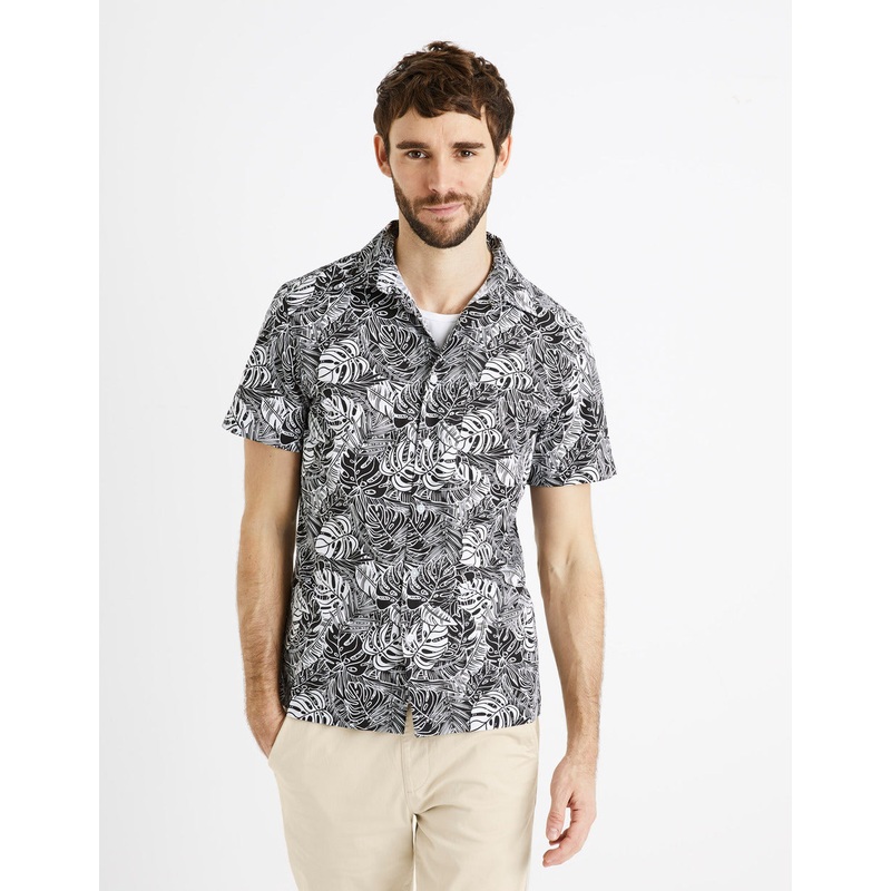 Regular-Fit 100% Cotton Shirt - White