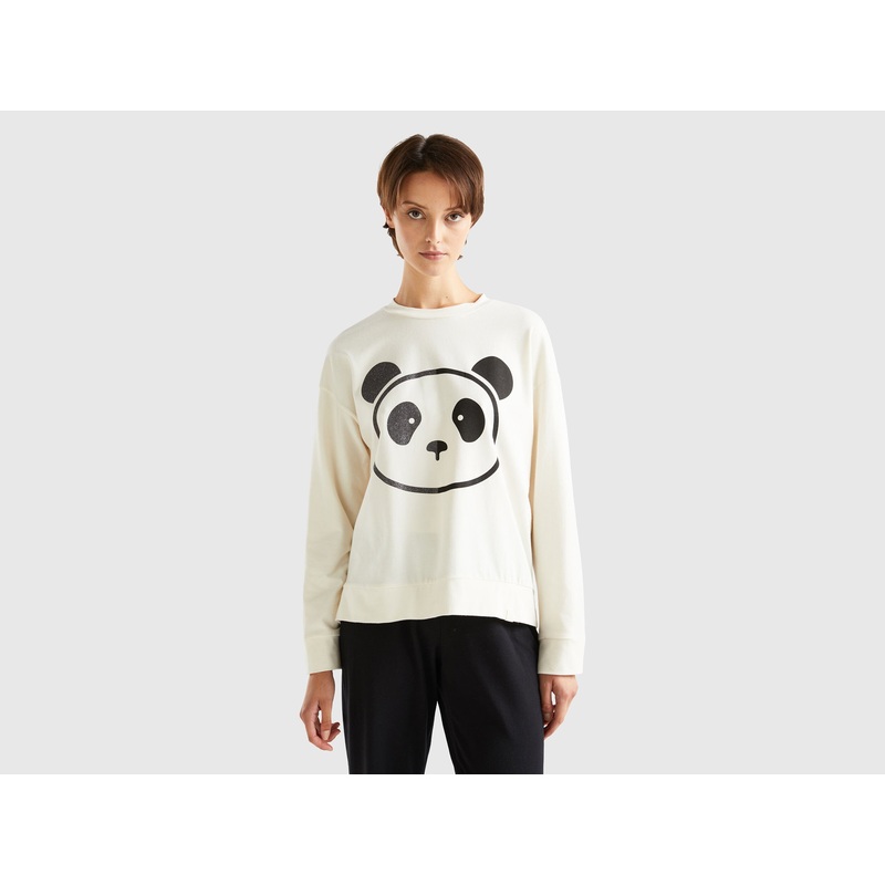 T-Shirt With Panda Print