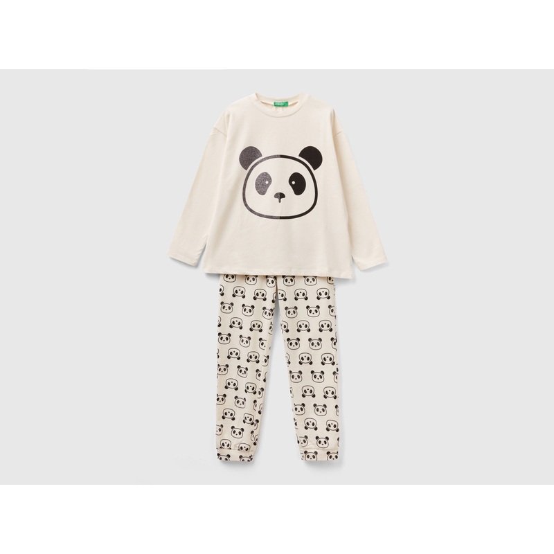 Warm Pyjamas With Panda Print