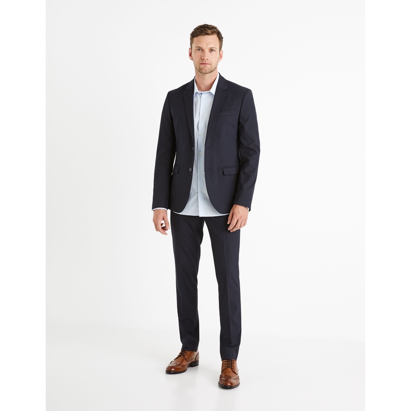 Amaury Slim Suit Trousers - Navy