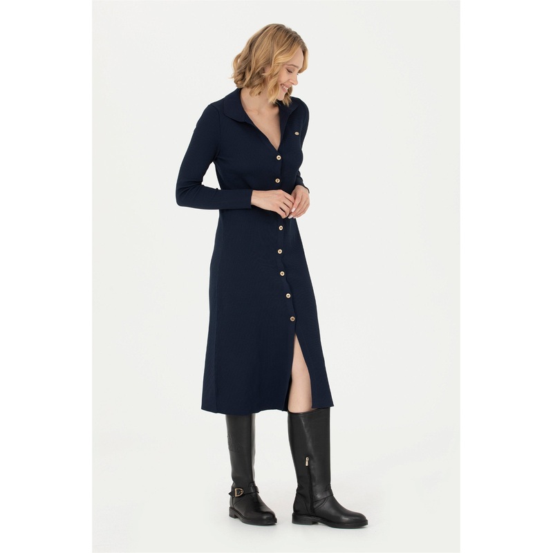Black Knitting Dress