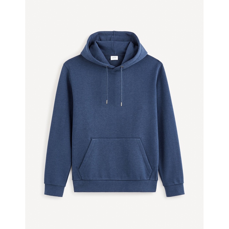 Cotton-Blend Hoodie - Navy