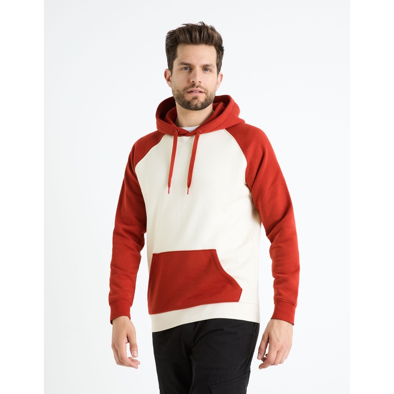 Cotton-Blend Hoodie - Purple