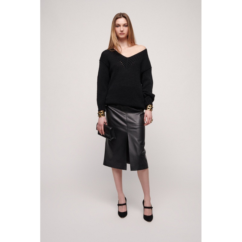 Federale Leather Skirt