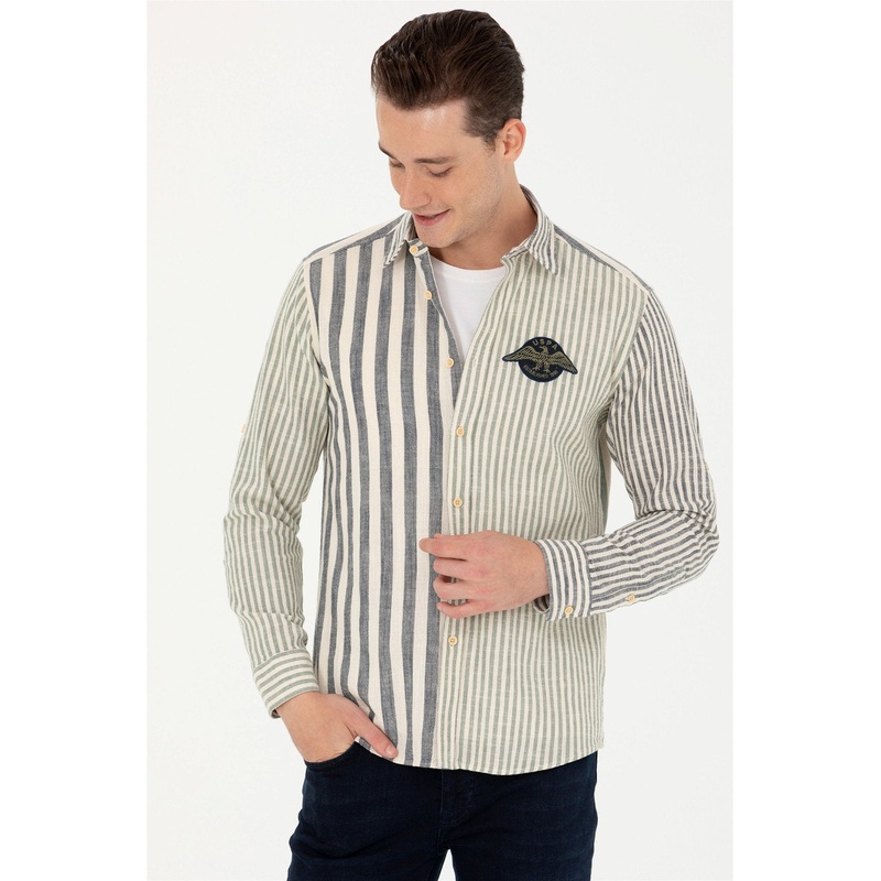 Multi-Color Shirt Long Sleeve