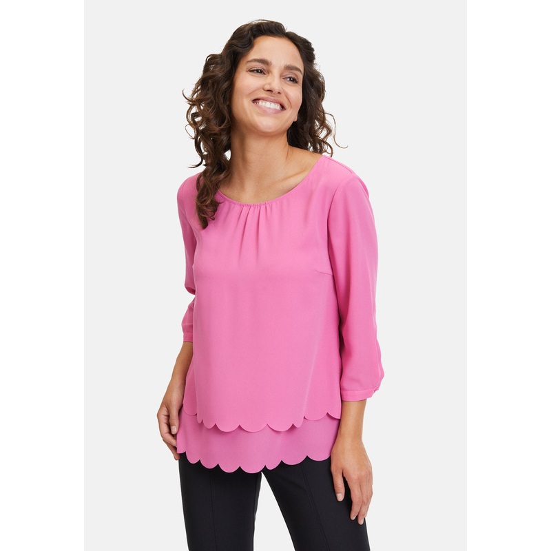 Pull-On Blouse Plain Blouse
