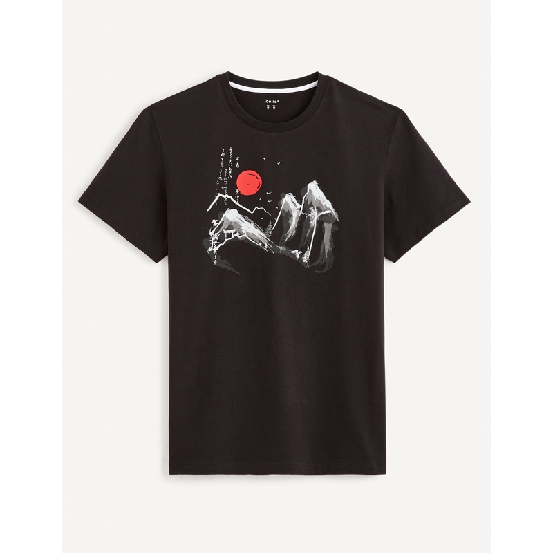 Round Neck T-Shirt 100% Cotton - Black